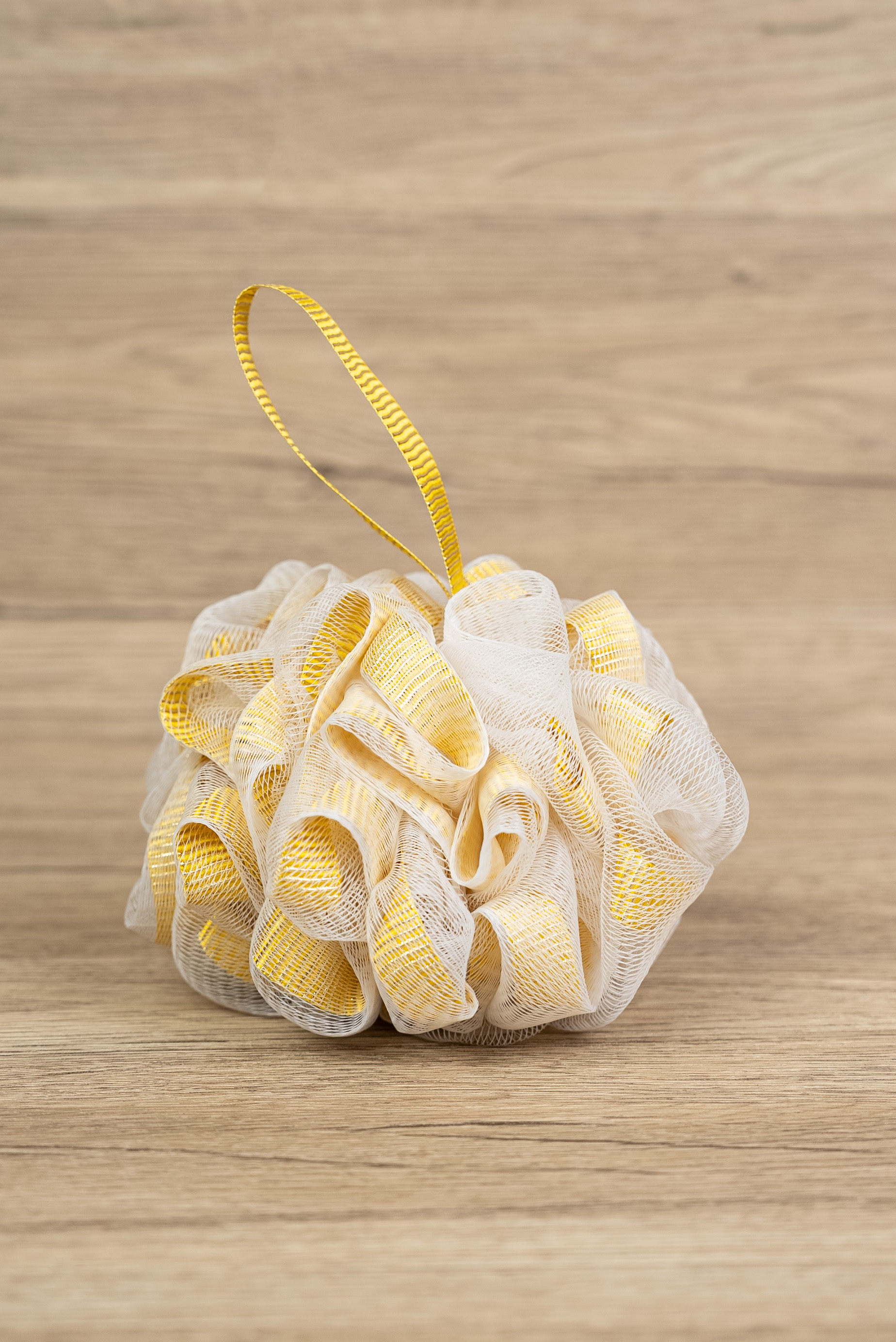 Gold Ribbon Bath Sponge