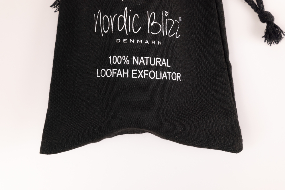Loofah+Black Color Canvas Bag