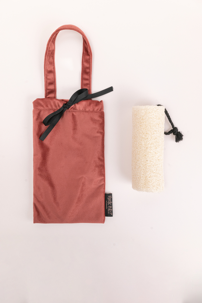 Loofah+Multicolor Fleece Bag
