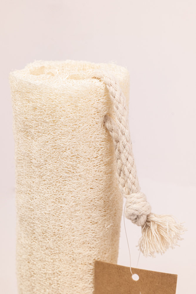 Long Loofah Bath Cotton + Tag