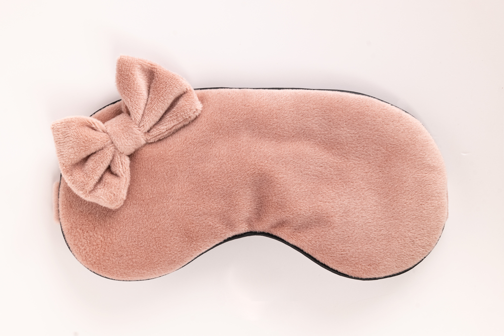 Eye Mask With Elastic Adjustment Strap And Storage Bag