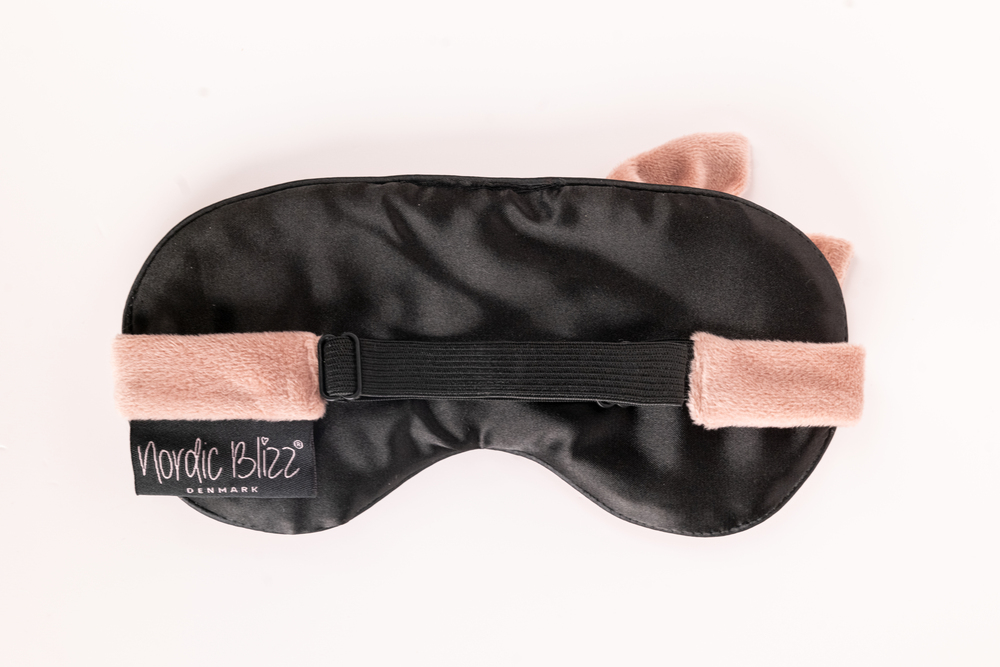 Eye Mask With Elastic Adjustment Strap And Storage Bag