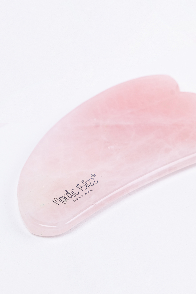 Pink Crystal Massage Roller And Scraping Board Set