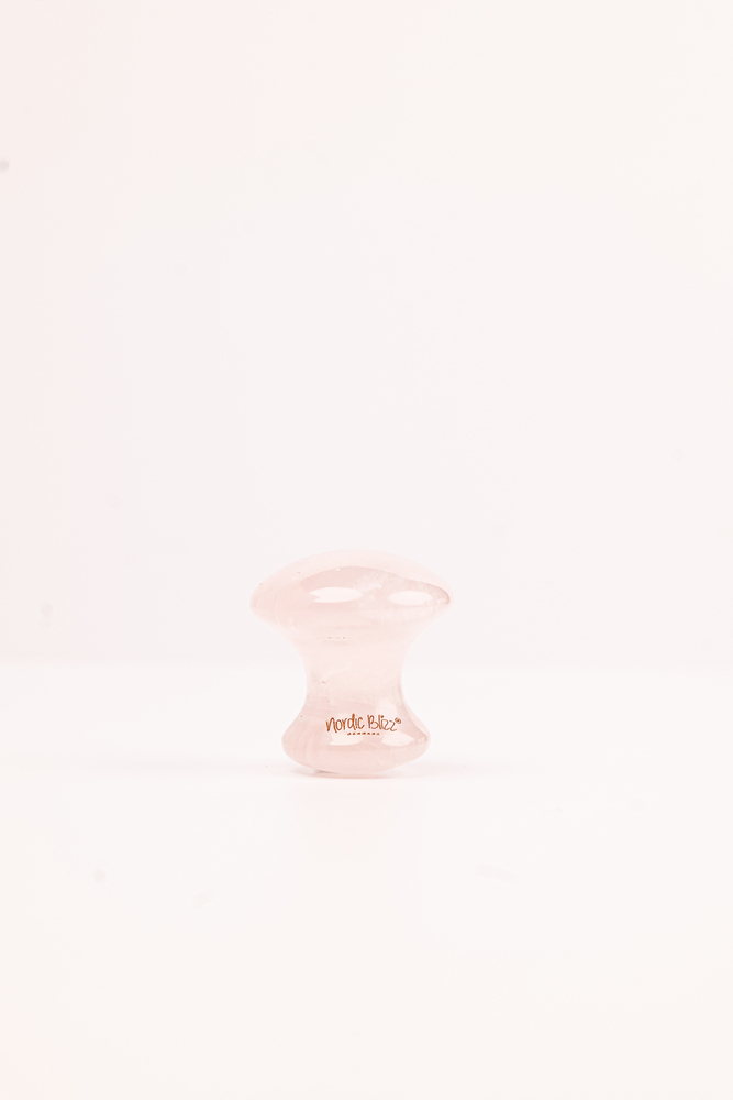 Pink Crystal Mushroom-shaped Facial Massager