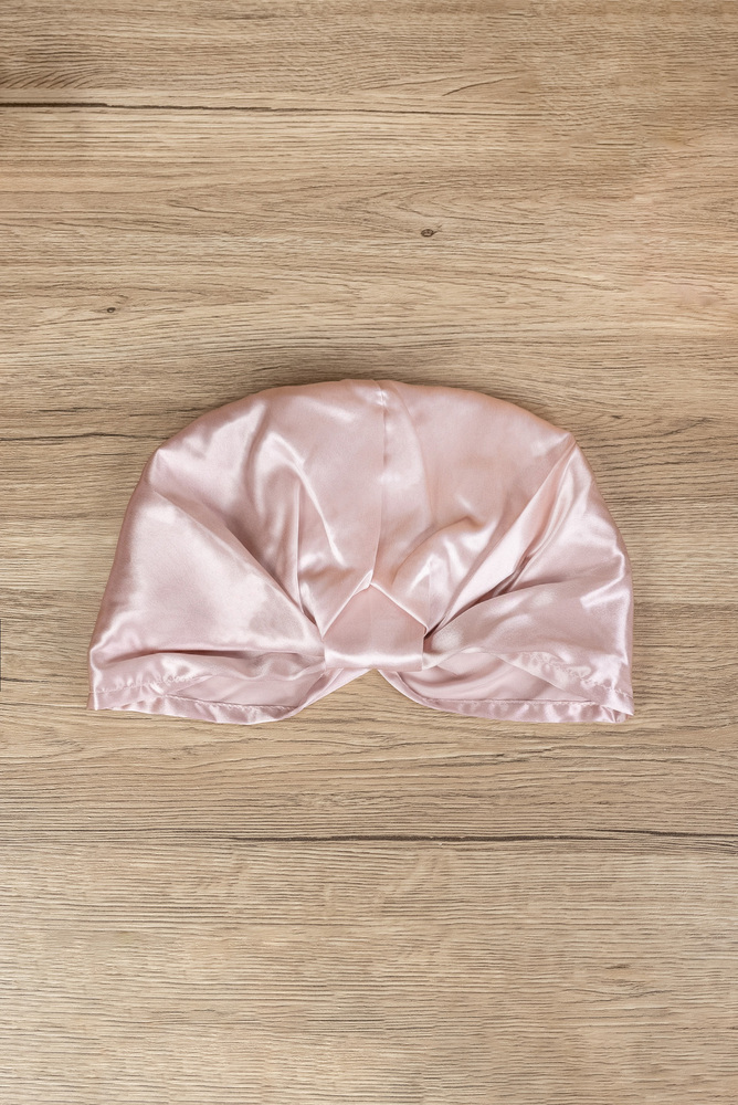Pink Silk Sleep Cap 7