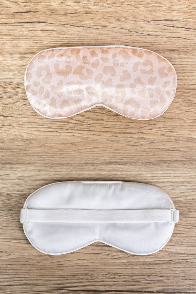 Pink Leopard Satin Sleep Mask
