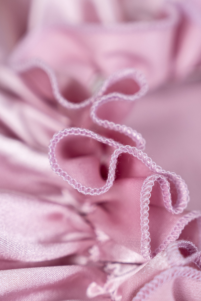 Double Layer Pink Satin Sleep Cap 4