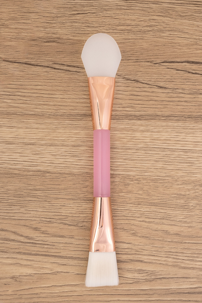 Dual-Ended Silicone & Bristle Facial Mask Brush