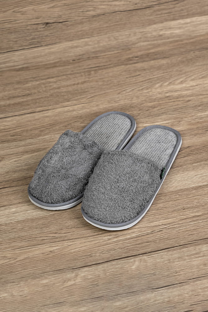Black Bamboo Charcoal Slippers