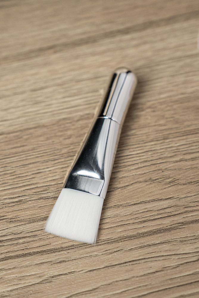 4-Piece Silver Makeup Brush Set