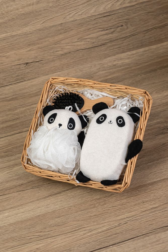 Bamboo Basket Set – Panda Theme