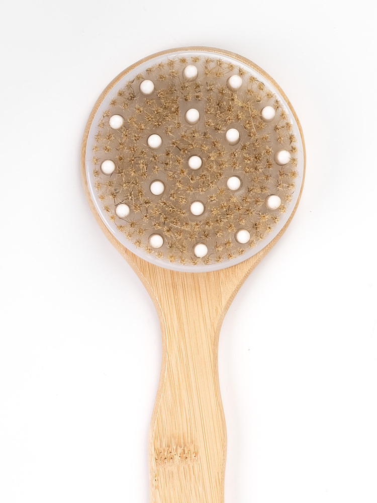 Bamboo Handle Body Brush with Massage Nodes