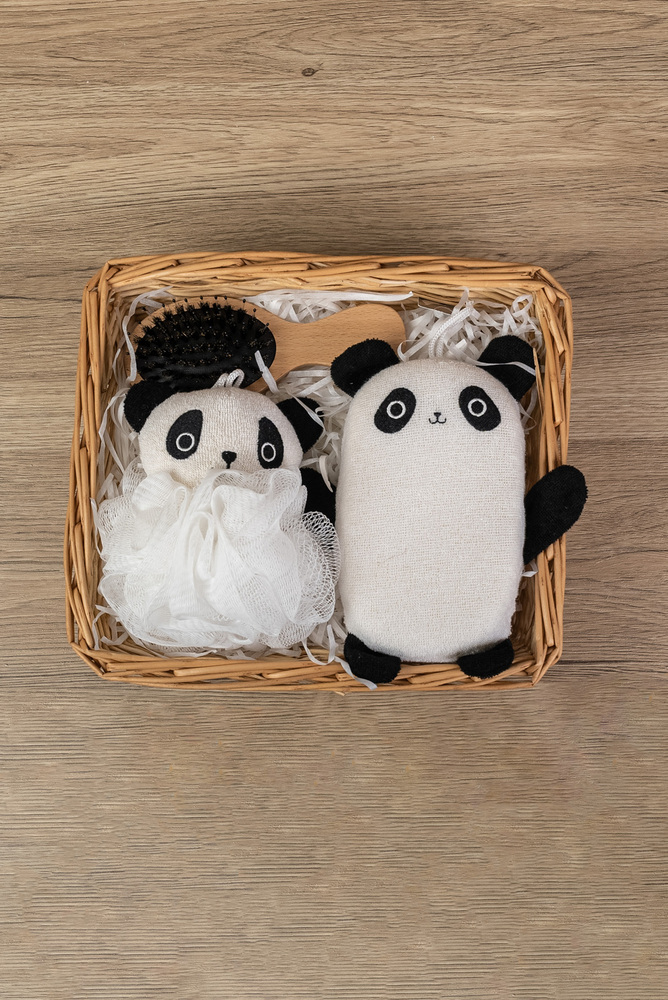 Bamboo Basket Set – Panda Theme