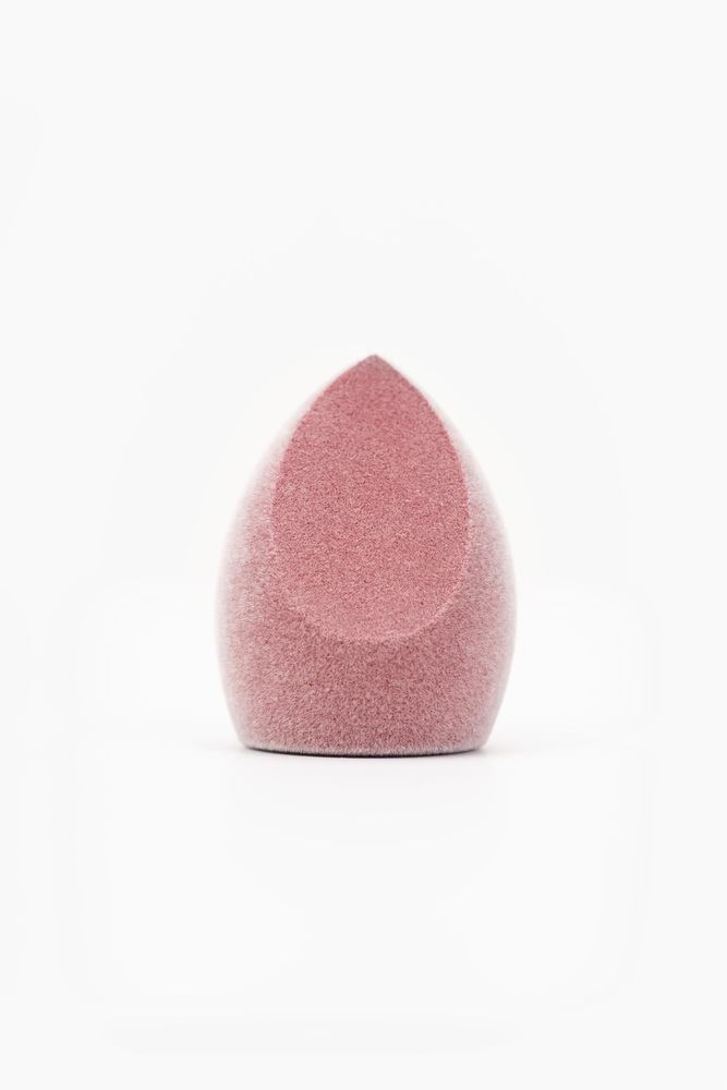 Pink Flat-Cut Velvet Makeup Sponge