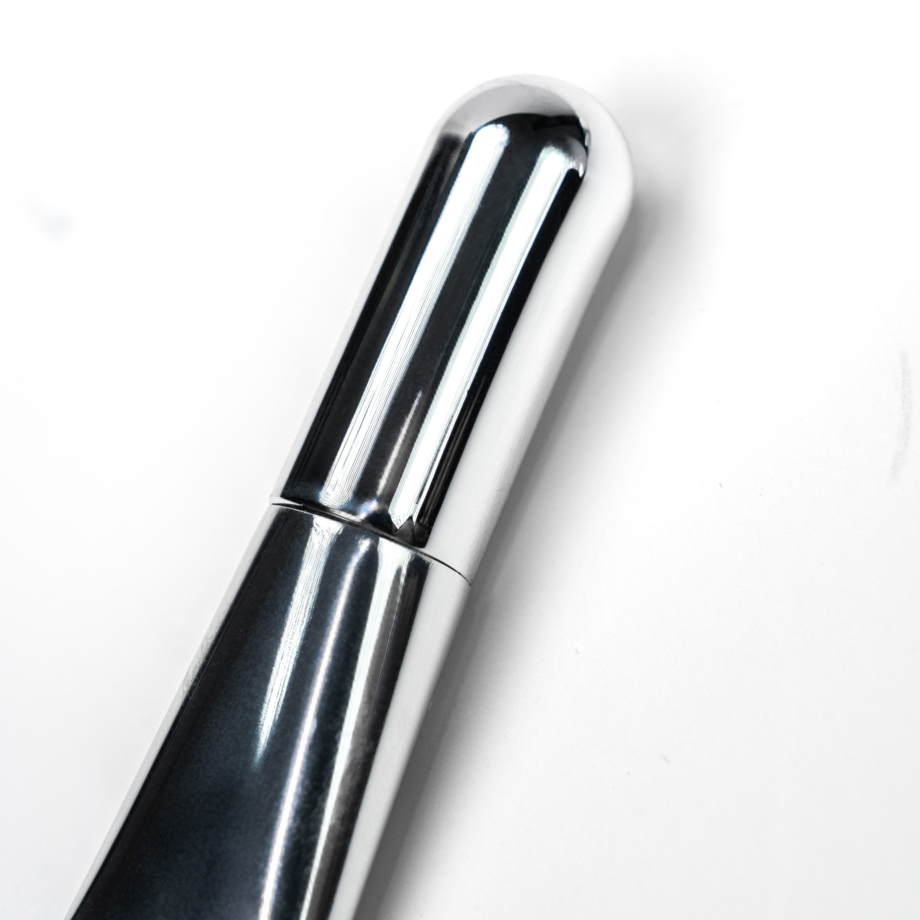 4-Piece Silver Makeup Brush Set